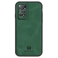 Etui i futerały do telefonów - ANNYOJO Kompatybilny z Xiaomi Redmi Note 11 Pro 4G (Mediatek) / Note 11 Pro 5G (Qualcomm) PU Leather + PC + TPU Etui na telefon w Zielony - miniaturka - grafika 1
