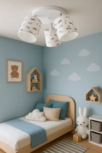 Lampa wisząca regulowana do pokoju chłopca autka - Lampy sufitowe - miniaturka - grafika 1