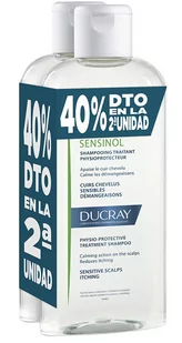 Zestaw Ducray Sensinol Physio-protective Treatment Shampoo 2 x 400 ml (3282779303040) - Szampony do włosów - miniaturka - grafika 1