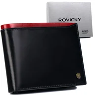 Portfele - Duży portfel męski z systemem RFID Protect Rovicky - miniaturka - grafika 1