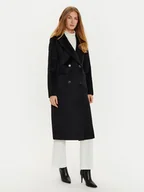 Płaszcze damskie - Marciano Guess Płaszcz wełniany 4BGL07 7045A Czarny Regular Fit - miniaturka - grafika 1
