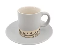 Filiżanki - Filiżanka z talerzykiem spodkiem do kawy herbaty prezent upominek - miniaturka - grafika 1