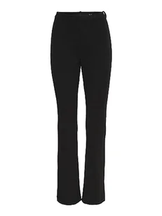 VERO MODA Spodnie damskie VMAMIRA MR Flared Pant GA Curve, czarny, 46W / 32L - Spodnie damskie - miniaturka - grafika 1