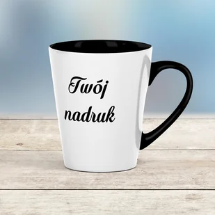 Mały kubek Latte z czarnym wnętrzem i uszkiem z Twoim nadrukiem - Kubki - miniaturka - grafika 1