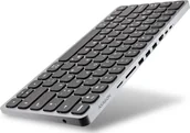 Klawiatury - Axagon AXAGON HMC-KB USB-C Tastatur, microSD/SD, 3x USB-A 3.0, HDMI 4K/60Hz, PD 100W, Audio - DE Layout HMC-KB-GE - miniaturka - grafika 1