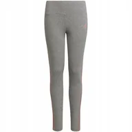 Legginsy - Legginsy adidas 3-Stripes Cotton Tights szare HD4368 152cm - miniaturka - grafika 1