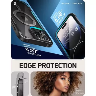 Oryginalne Etui APPLE IPHONE 15 PRO MAX SupCase IBLSN Ares MagSafe czarne - Etui i futerały do telefonów - miniaturka - grafika 4