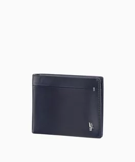 Portfele - PUCCINI Skórzany portfel męski, mały i poręczny ze skóry Nappa - niebieski - grafika 1
