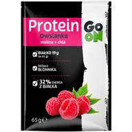 Płatki śniadaniowe i musli - GO ON Protein Owsianka 65g Raspberry Chia - miniaturka - grafika 1