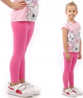 Legginsy - Legginsy dziecięce długie bawełniane klasyczne Jasny Róż 122 - miniaturka - grafika 1