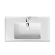 Umywalki - Cersanit Crea Umywalka meblowa 80,5x45,5 cm z otworem na baterię i przelewem, biała EcoBox K114-017-ECO - miniaturka - grafika 1
