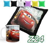 Gadżety dla niej i dla niego - ZESTAW KUBEK + POSZEWKA Z NADRUKIEM CZERWONE WYŚCIGOWE AUTKO + IMIĘ - miniaturka - grafika 1