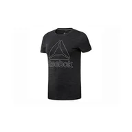 Koszulki i topy damskie - Koszulka sportowa damska Reebok EL Marble Logo Tee - miniaturka - grafika 1