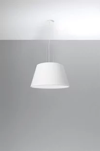 Sollux Lighting LAMPA wisząca loftowa OPRAWA abażurowy zwis biały SL829 - Lampy sufitowe - miniaturka - grafika 1