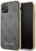Szkła hartowane na telefon - GUESS Guess 4G Charms Collection etui iPhone 11 Pro szare GUHCN58G4GG - miniaturka - grafika 1