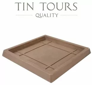 PODSTAWKA POD DONICZKĘ TAUPE 19x19/23x23x2 cm - Donice - miniaturka - grafika 1