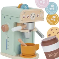 Zabawy w naśladowanie dorosłych - Woopie Green Drewniany Eksperes Do Kawy 25El Cukiernia Barista - miniaturka - grafika 1