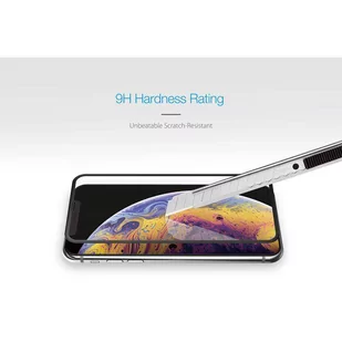 Just Mobile Xkin 3D Tempered Glass Screen Protector - Szkło ochronne hartowane iPhone 11 Pro Max / Xs Max (Transparent/ Black) - Szkła hartowane na telefon - miniaturka - grafika 4