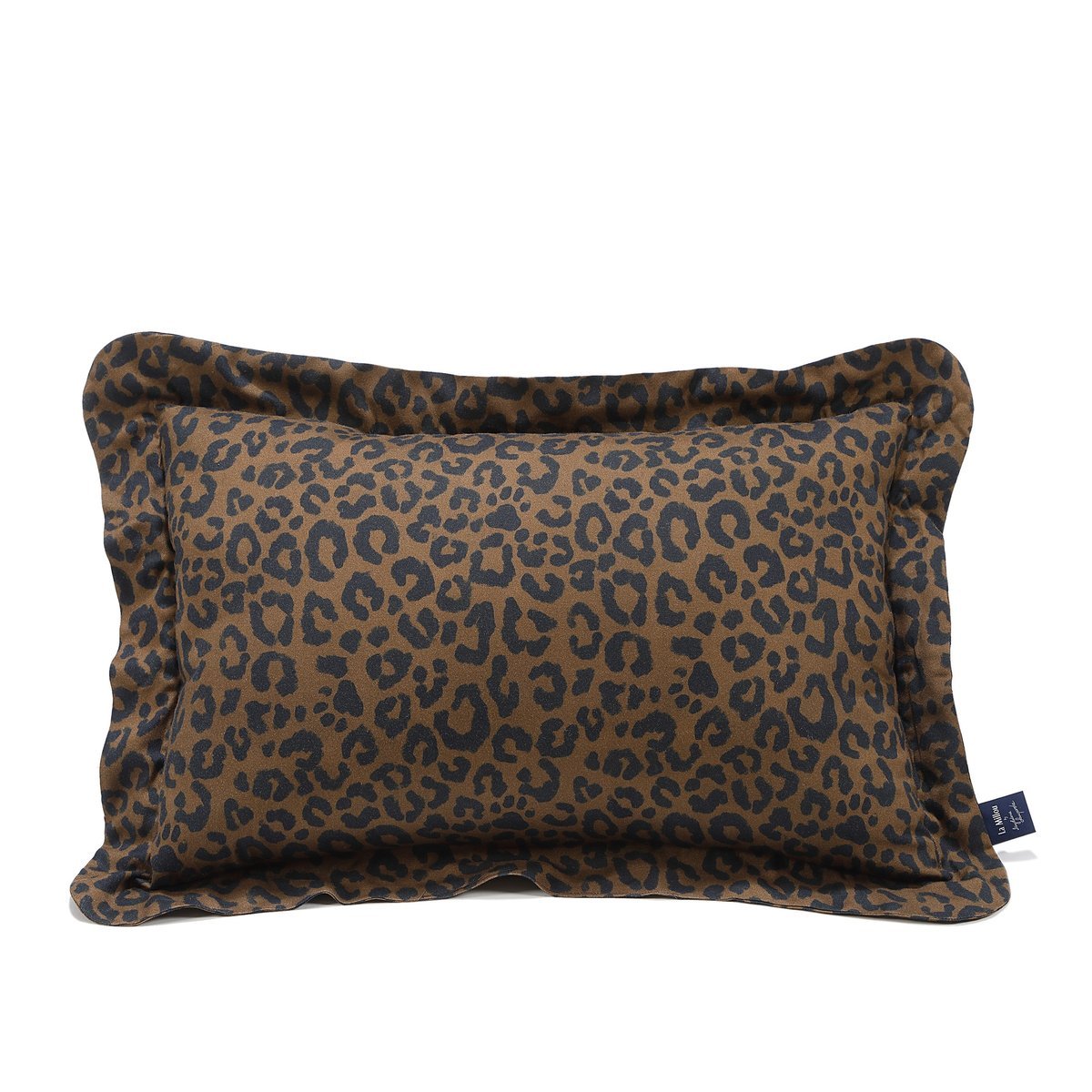 La Millou - Poduszka do spania Bamboo LEOPARD CHOCO by Magdalena Lamparska