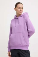 Bluzy damskie - Under Armour bluza damska kolor fioletowy z kapturem gładka 1379500 - miniaturka - grafika 1