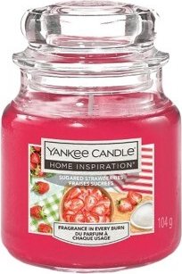 Świeca zapachowa Home Inspiration mała Sugared Strawberries 104 g