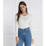 Swetry damskie - GUESS Sweter | Slim Fit - miniaturka - grafika 1