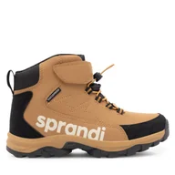 Buty dla chłopców - Śniegowce Sprandi WINTER WAVE CP86-25067 Brązowy - miniaturka - grafika 1