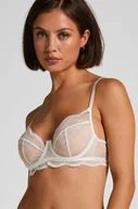 Biustonosze - Hunkemöller Nieusztywniany biustonosz z fiszbinami Isabelle Biały - miniaturka - grafika 1