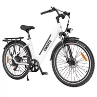 Rowery elektryczne - ESKUTE Polluno Plus Electric Commuter Bike 28*1.75in 250W Motor 25km/h Max Speed 48V 20Ah Battery 120km Mileage - White - miniaturka - grafika 1