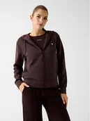 Swetry damskie - Guess Kardigan 164823 Brązowy Classic Fit - miniaturka - grafika 1