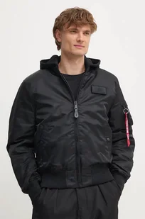 Alpha Industries kurtka bomber MA-1 ZH Back Print męski kolor czarny zimowa - Kurtki męskie - miniaturka - grafika 1