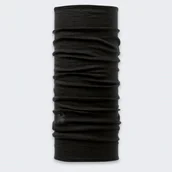 Apaszki i szaliki damskie - Komin wielofunkcyjny z wełny merynosów Buff Safety Merino Wool Black - miniaturka - grafika 1