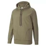 Bluzy męskie - Bluza z kapturem męska Puma JTS zielona 53158643-S - miniaturka - grafika 1