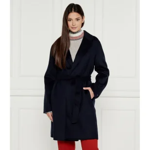 Tommy Hilfiger Wełniany płaszcz - Płaszcze damskie - miniaturka - grafika 1