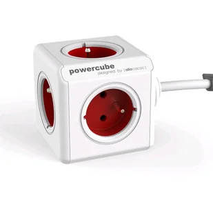 Powercube ORNO-Polska ORNO Przedłużacz Z 5-KROTNYM GNIAZDEM E/FR 1.5 m CZERWONY - Przedłużacze i rozgałęźniki - miniaturka - grafika 6