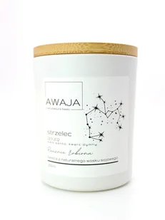 Świeca zodiakalna Strzelec – biała, sojowa, zapachowa, handmade, prezent - Świece Świeca zodiakalna Strzelec – biała, sojowa, zapachowa, handmade, prezent - Świece - miniaturka - grafika 1