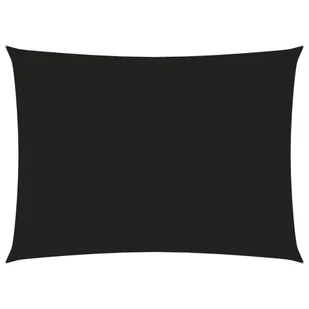 vidaXL Prostokątny żagiel ogrodowy, tkanina Oxford, 3,5x5 m, czarny 135765 - Parasole ogrodowe - miniaturka - grafika 1