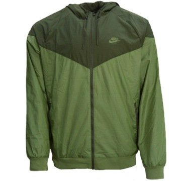 Nike kurtka męska wiatrówka z kapturem Kurtka Nike Zielona 727324-334 r.M