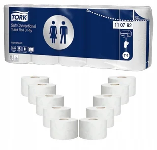 PAPIER TOALETOWY DOMOWY MEGA DŁUGI 10 ROLEK 190 METRÓW 3 WARSTWOWY BIAŁY - Papier toaletowy - miniaturka - grafika 1