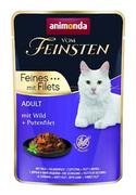 Mokra karma dla kotów - Animonda Cat Vom Feinsten Adult Dziczyzna + filet z indyka saszetka 85g AAK 83064 - miniaturka - grafika 1