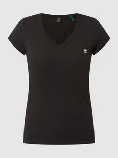 T-shirt o kroju slim fit z bawełny ekologicznej model ‘Eyben’ - Koszulki i topy damskie - miniaturka - grafika 1