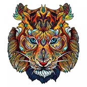 Puzzle - Puzzle Drewniane NIEZWYCIĘŻONY TYGRYS L - miniaturka - grafika 1