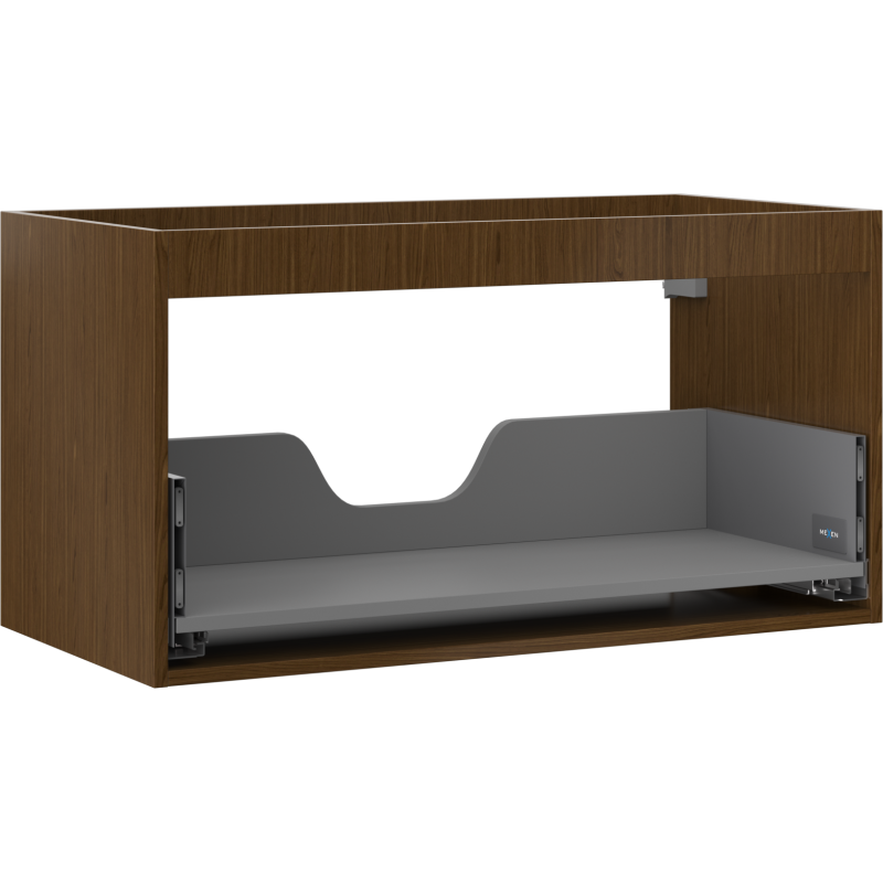 Mexen Box-A korpus szafki podumywalkowej 90 cm, 1 szuflada, orzech - 91AX0-0900-470-1-86