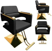 Fotele fryzjerskie - Fotel fryzjerski Gaja hydrauliczny obrotowy do salonu fryzjerskiego krzesło fryzjerskie - miniaturka - grafika 1