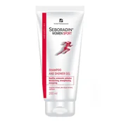 Kosmetyki do kąpieli - Seboradin Seboradin Woman Sport 2w1 Szampon i żel pod prysznic 200ml - miniaturka - grafika 1