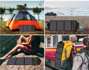 Przenośny panel solarny TRAVEL SOLAR 21W USB SKŁADANY VOLT POLSKA - Zestawy solarne - miniaturka - grafika 7