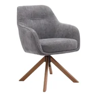 Fotele - Szare tapicerowane fotele jadalniane zestaw 2 szt. Avola – Unique Furniture - miniaturka - grafika 1