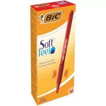 Długopis Soft Feel czerwony (12szt) BIC - Długopisy - miniaturka - grafika 2