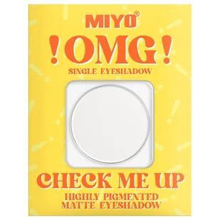 MIYO - !OMG! - Check Me Up - Highly Pigmented Matte Eyeshadow - Magnetyczny cień do powiek - Matowy - 1,3 g - 01 COCAINE - Cienie do powiek - miniaturka - grafika 2