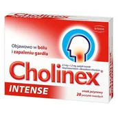 Przeziębienie i grypa - Cholinex Intense o smaku jeżynowym x20 tabletek do ssania - miniaturka - grafika 1